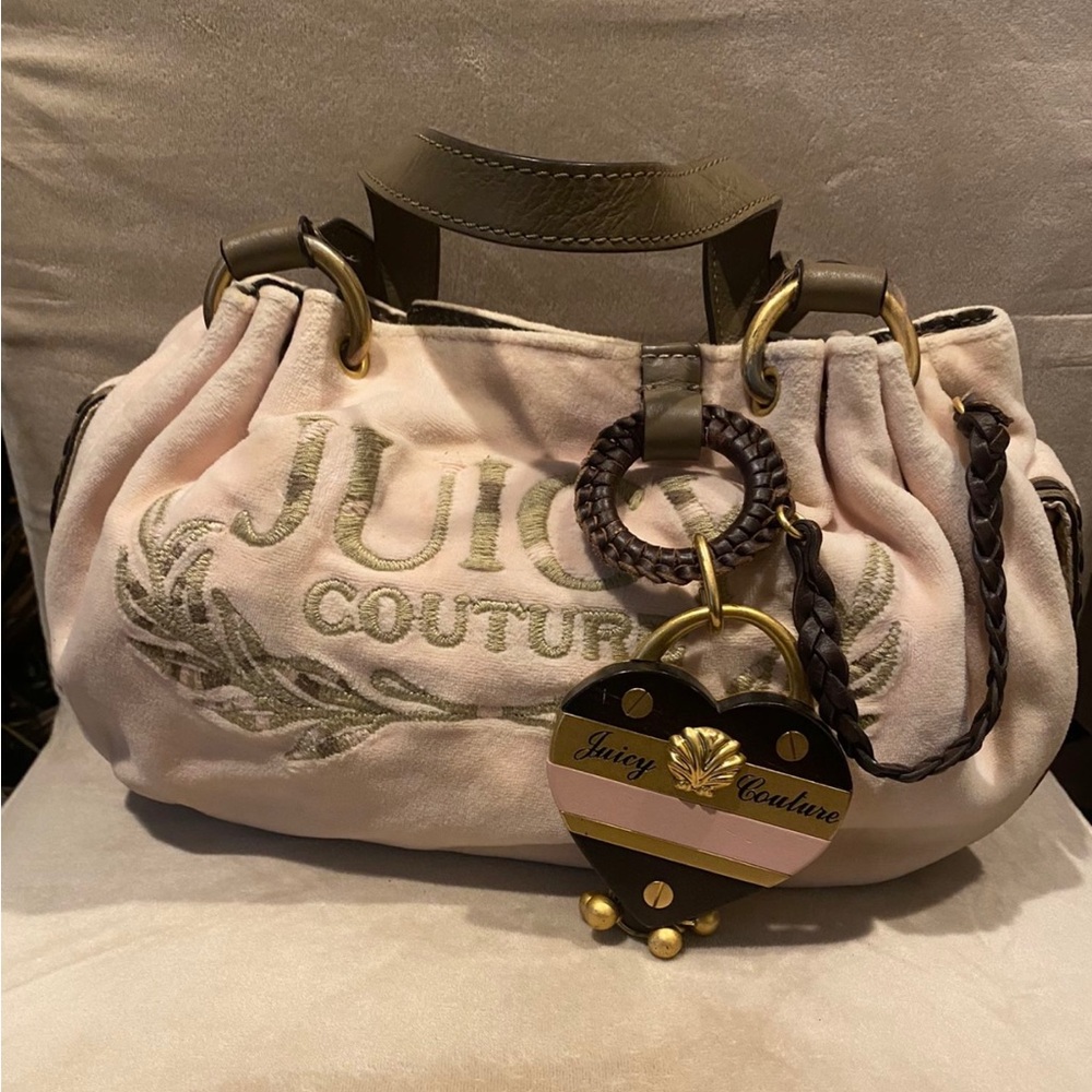 💯Authentic 🌸Y2K VINTAGE VERY RARE JUICY COUTURE SATCHEL 🌸